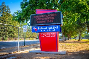 School Sign Bullard Talent   